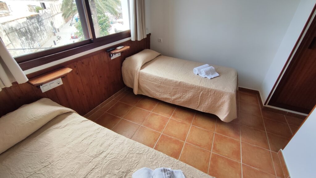 Habitación Doble Pequeña con Dos Camas Individuales y Ventanal a Avenida (21 y 22)